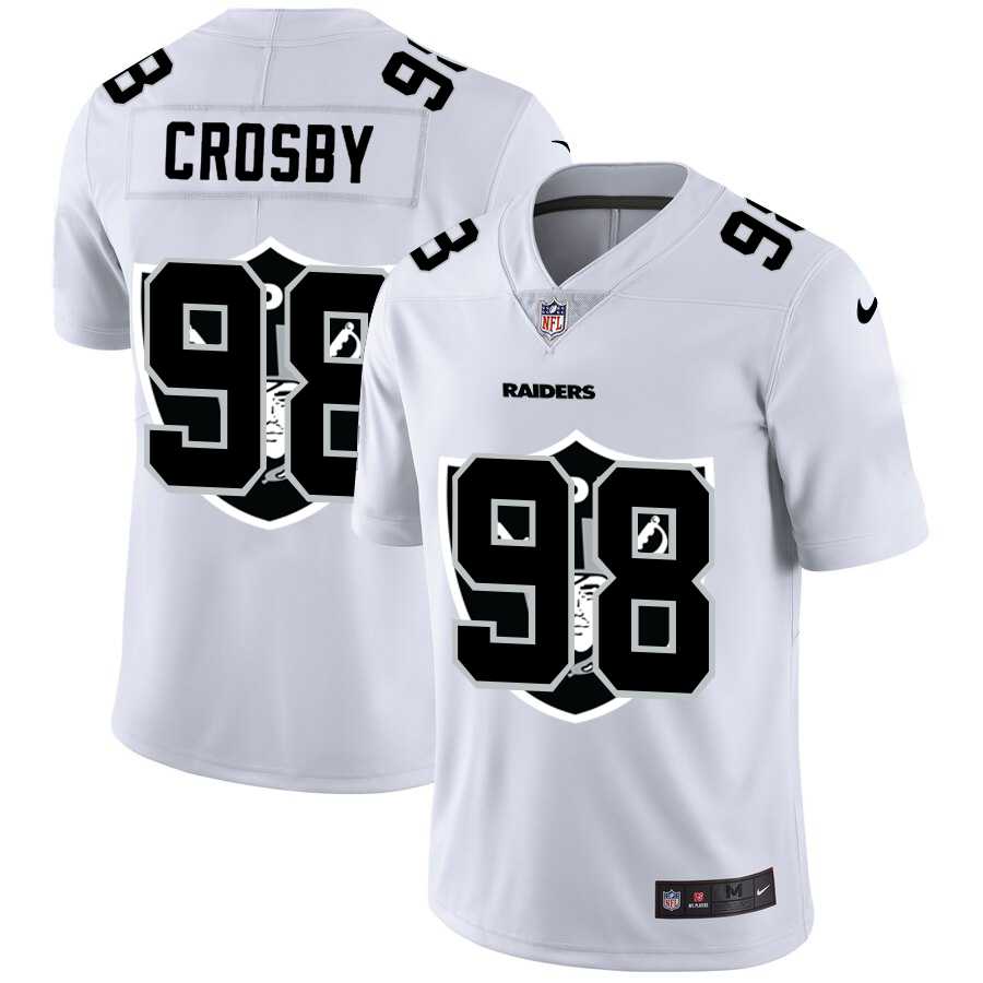 Nike Raiders 98 Maxx Crosby White Shadow Logo Limited Jersey Yhua,We sell and wholesale Nike Raiders 98 Maxx Crosby White Shadow Logo Limited Jersey Yhua on line form chian!